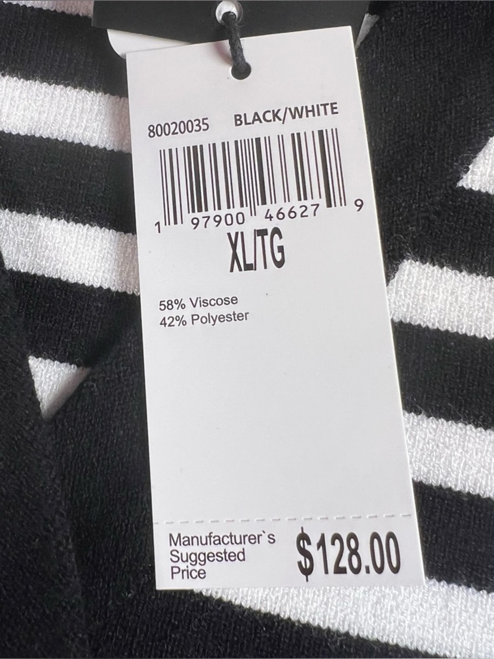 Sweater Vest and Skirt‎ Set Stripes Maxi Gold Buttons Black & White Truth NWT XL - Picture 5 of 16